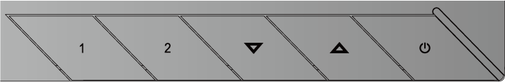 VA2251-LED Huvudmeny Med OSD-kontroller Den främre kontrollpanelen visas i detalj nedan Bläddrar igenom menyalternativen och