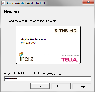 SITHS Admin Handbok 10 3 Logga in i SITHS Admin 1. Stoppa in ditt kort i kortläsaren. Avvakta till ikonen har stannat innan du går vidare. 2. Starta webbläsaren. 3. Skriv https://ccat.trust.telia.