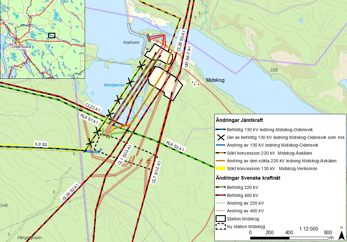 7 1. INLEDNING 1.1 Bakgrund Svenska kraftnät har 2015 beslutat om en ombyggnation av Midskog stamnätsstation.
