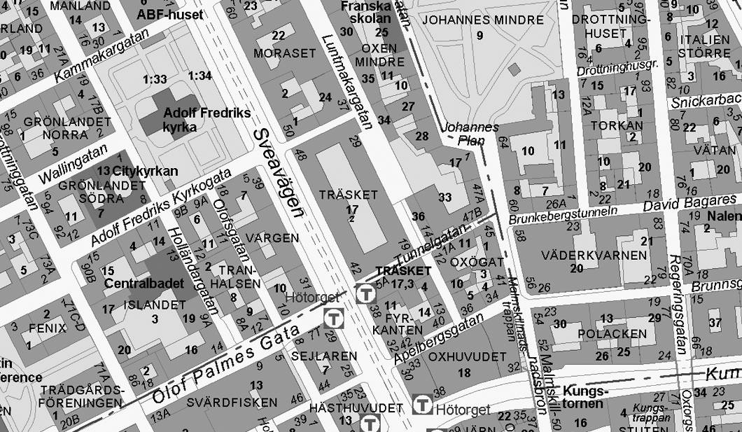 2 (12) S-Dp 2008-20609-54 Planområdet TIDIGARE STÄLLNINGSTAGANDEN Översiktsplan I Stockholm översiktsplan, ÖP 99, ingår kvarteret Träsket som en del av stenstaden.