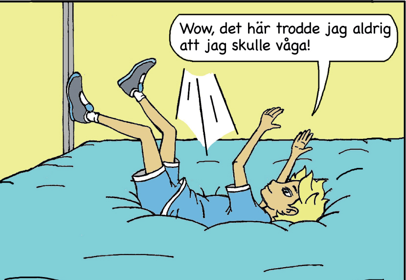 Lektion Springa över något (häck) sid. 15 Färdigheter: Barnet ska kunna... starta från olika positioner och reagera på olika sorters signaler.