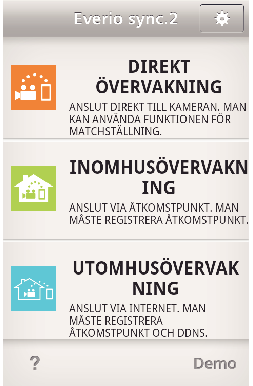 Använda Wi-Fi genom att skapa en QR-kod (GZ-EX315/GZ-EX310) Kontrollera bilder från smartphone (eller dator) o Smartphone (Android / iphone) ANMÄRKNING : 0 Innan denna funktion används måste en