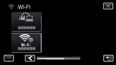 Använda Wi-Fi genom att skapa en QR-kod (GZ-EX315/GZ-EX310) TV-ÖVERVAKNING o Inställning (när inställningen utförts ska man starta från Normal drift nedan) 0 Du kan låta inspelningen köra i 15
