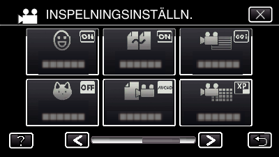 Inspelning Fånga djur automatiskt (BILD PÅ HUSDJUR) BILD PÅ HUSDJUR tar automatiskt en stillbild när ett djurs ansikte känts av, till exempel hundar och katter.