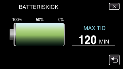 Inspelning Kontrollera återstående inspelningstid Du kan kontrollera återstående inspelningstid på SD-kortet och även hur mycket batterikraft som finns kvar. 1 Öppna LCD-skärmen.