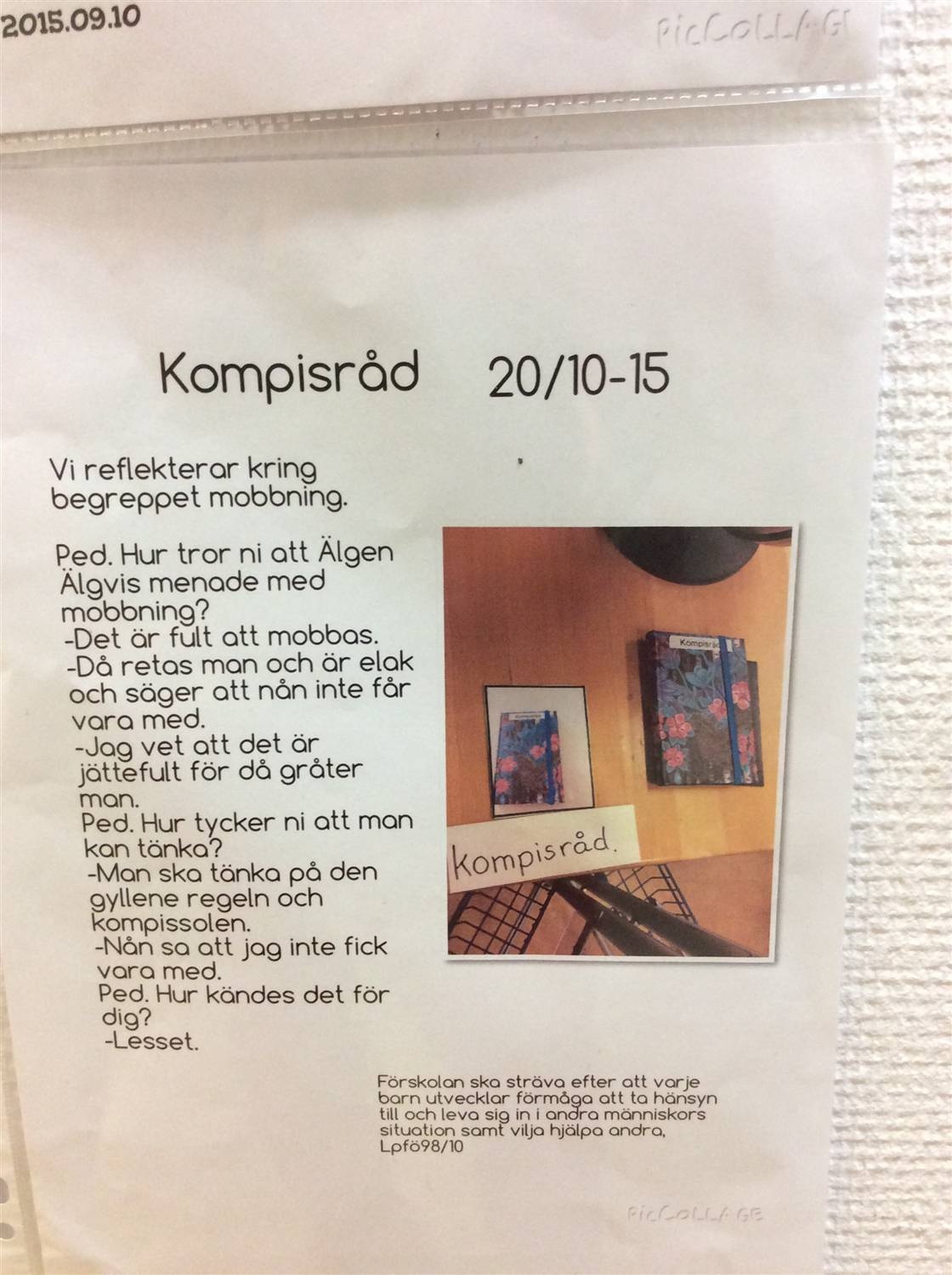 Barnens har haft nflytande och påverkat processen genom att v arbetar genom pedagogsk dokumentaton där barnens hypoteser är fokus.