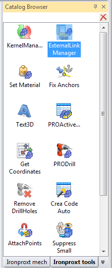 IronPRO XT - External Link Manager Tilläggsprogrammet IronPRO XT har i katalogen IronPRO XT Tools ett speciellt verktyg för hantering av externa länkar som heter External Link Manager.