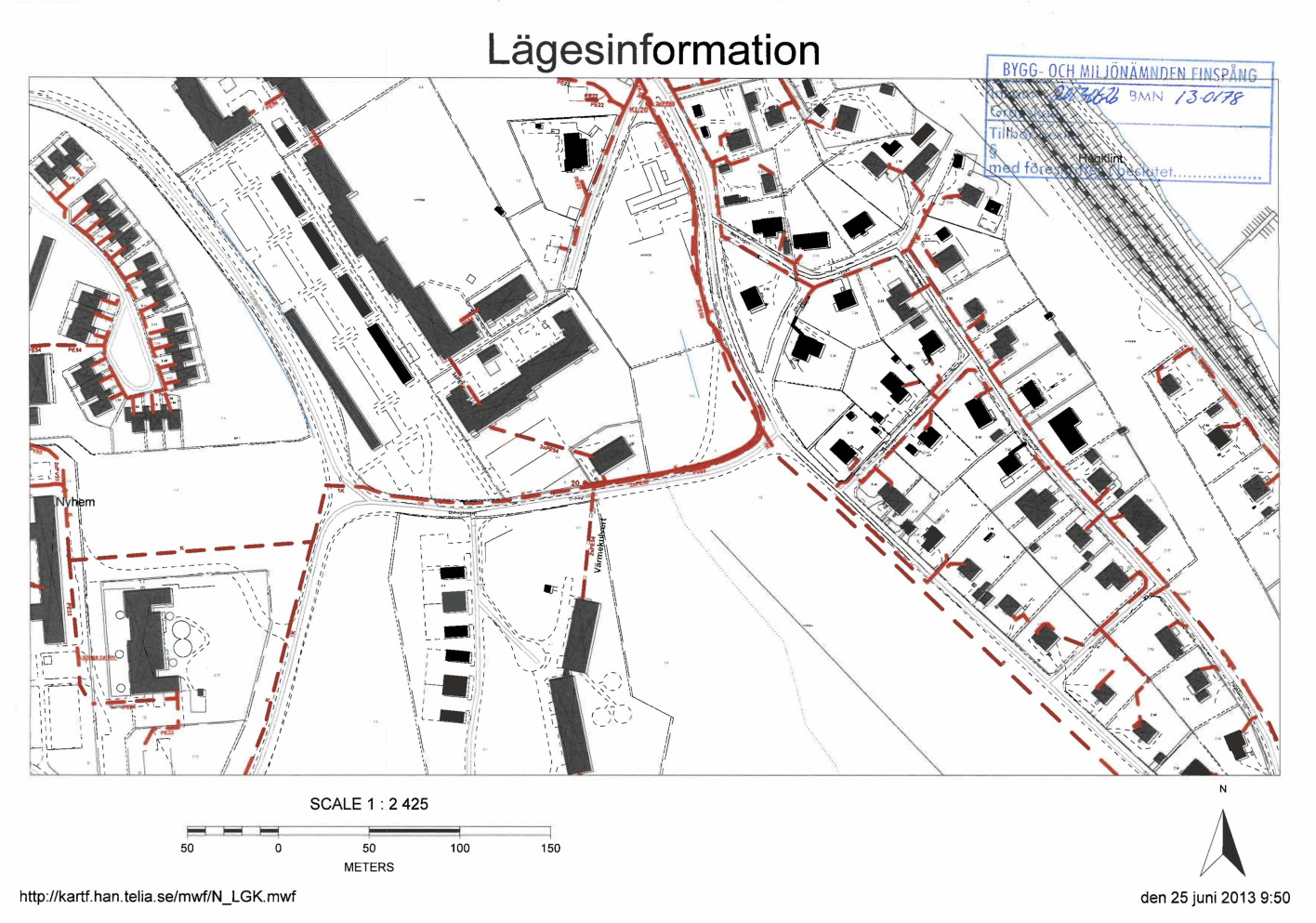 BOSTÄDER PÅ F ASTIGHETEN NYHEM 3:8, FINSPÅNGS KOMMUN Vid ett genomförande av detaljplanen bedömer samhällsplaneringsenheten i dagsläget inte att elanläggningar behöver flyttas.