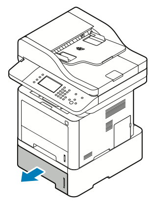 Felsökning 3. Stäng magasinet. 4. Om det visas ett meddelande på kontrollpanelen ska du på skärmen Pappersinställningar kontrollera pappersformat, typ och färg. 5.