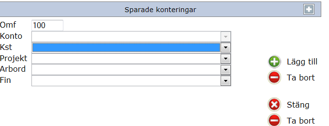 6(3) 5. Registrera Antal timmar, angivet i timmar och hundradelar. Exempel: En timme och 5 minuter =,5. 6. Klicka på Skicka för att skicka ärendet för granskning och senare till attestansvarig.