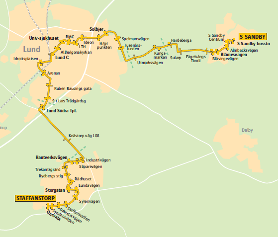 Trafiksatsningar Linje 166 (Staffanstorp) Linje 166: Bättre utbud i södra Staffanstorp,