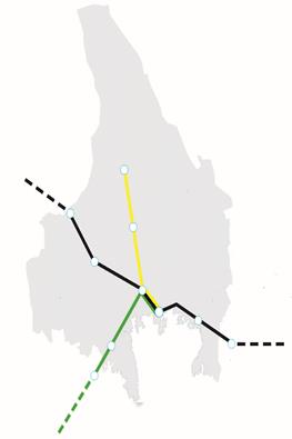 Linjetrafik Tåg Antal resor tåg tertial 1 & 2 Resandet med tåg totalt tertial 1 och 2 har ökat mot samma period föregående år med 3,3 %.