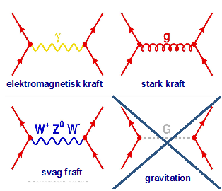 Feynmandiagram Bildrepresentationer av de matematiska uttryck, som reglerar beteende av subatomära partiklar.