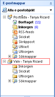 Introduktion till Symantec Enterprise Vault Om det virtuella valvet för Outlook-användare 9 Administratören kan välja om din Vault Cache ska lagra fullständigt arkiverade objekt eller delvis