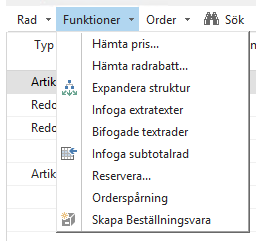 Knappen Rad Via knappen Rad Skapa Maskin kan du skapa en ny maskin, t.ex. en maskin som tagits i byte Se beskrivning Maskinguide.