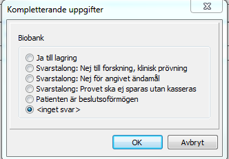 Landstinget Dalarna 4(10) Biobanksprover i TakeCare En påminnelse om rutiner kring beställning av prover som sparas i biobank inom Dalarna.