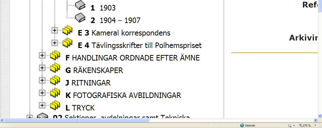 9 8. Mer om arkiv, samlingar och förteckningar Arkiv innehåller oftast unika handlingar (t.ex. papper, fotografier, kartor, databaser) skapade i en viss verksamhet, inom en viss tidsperiod.
