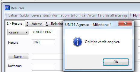Tidregistrerare Alla hantering rörande resurser finns under mappen Resurser i Egen Meny, se under förord. För att man ska kunna tidredovisa i Agresso så måste man ligga upplagd som resurs.