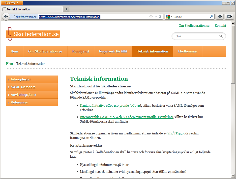 Idag SAML 2.