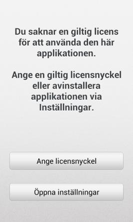När det står Program installerat ska man trycka på funktionsknappen Hem (2), OBS, viktigt att man trycker på Hem, inte på Klar/Öppna. Följande vy visas. 28.