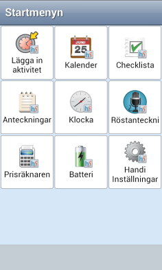 31. Tryck på funktionsknappen Hem. Följande vy visas. 32. Välj typ av konfiguration och tryck på Nästa.