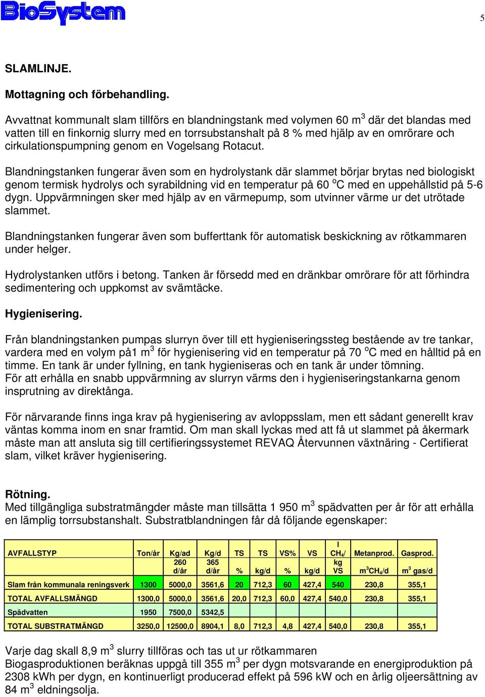 cirkulationspumpning genom en Vogelsang Rotacut.