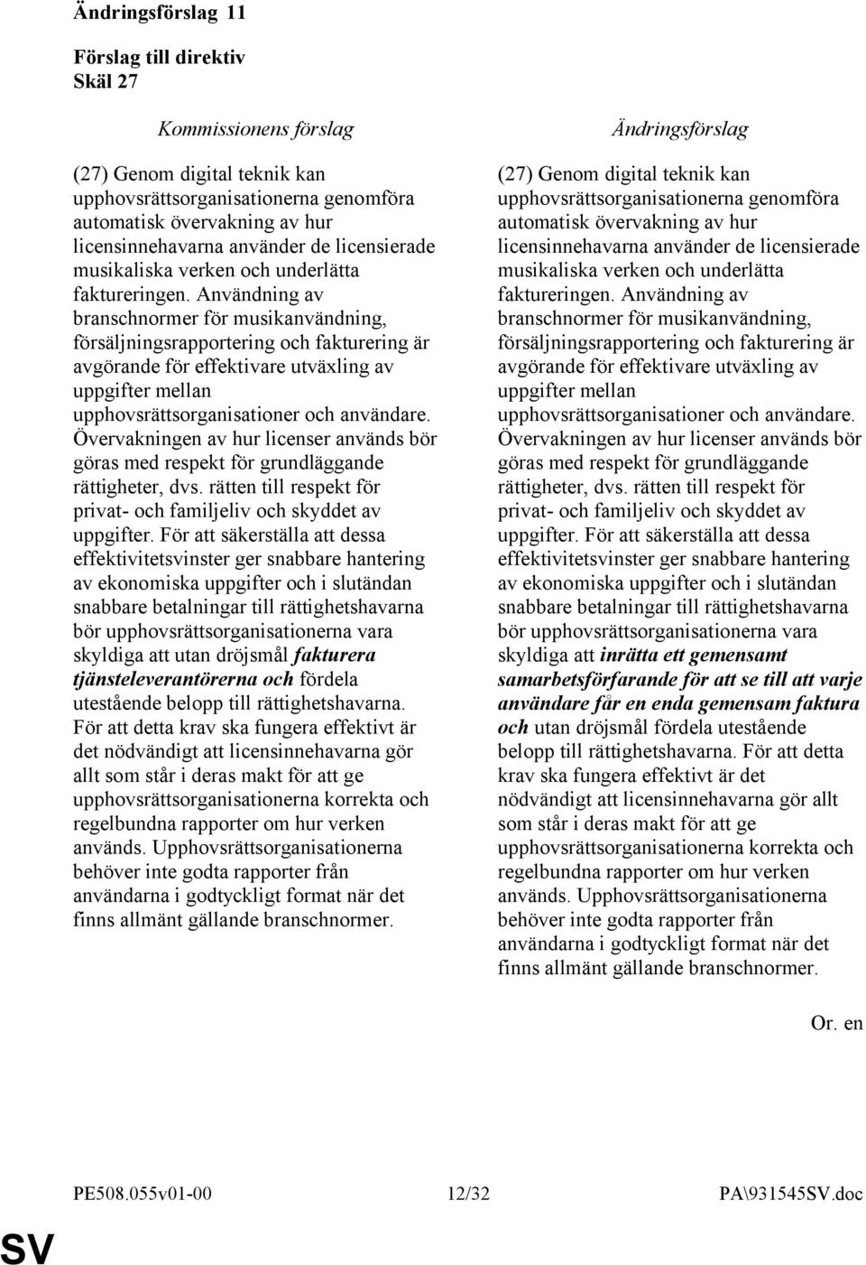Användning av branschnormer för musikanvändning, försäljningsrapportering och fakturering är avgörande för effektivare utväxling av uppgifter mellan upphovsrättsorganisationer och användare.