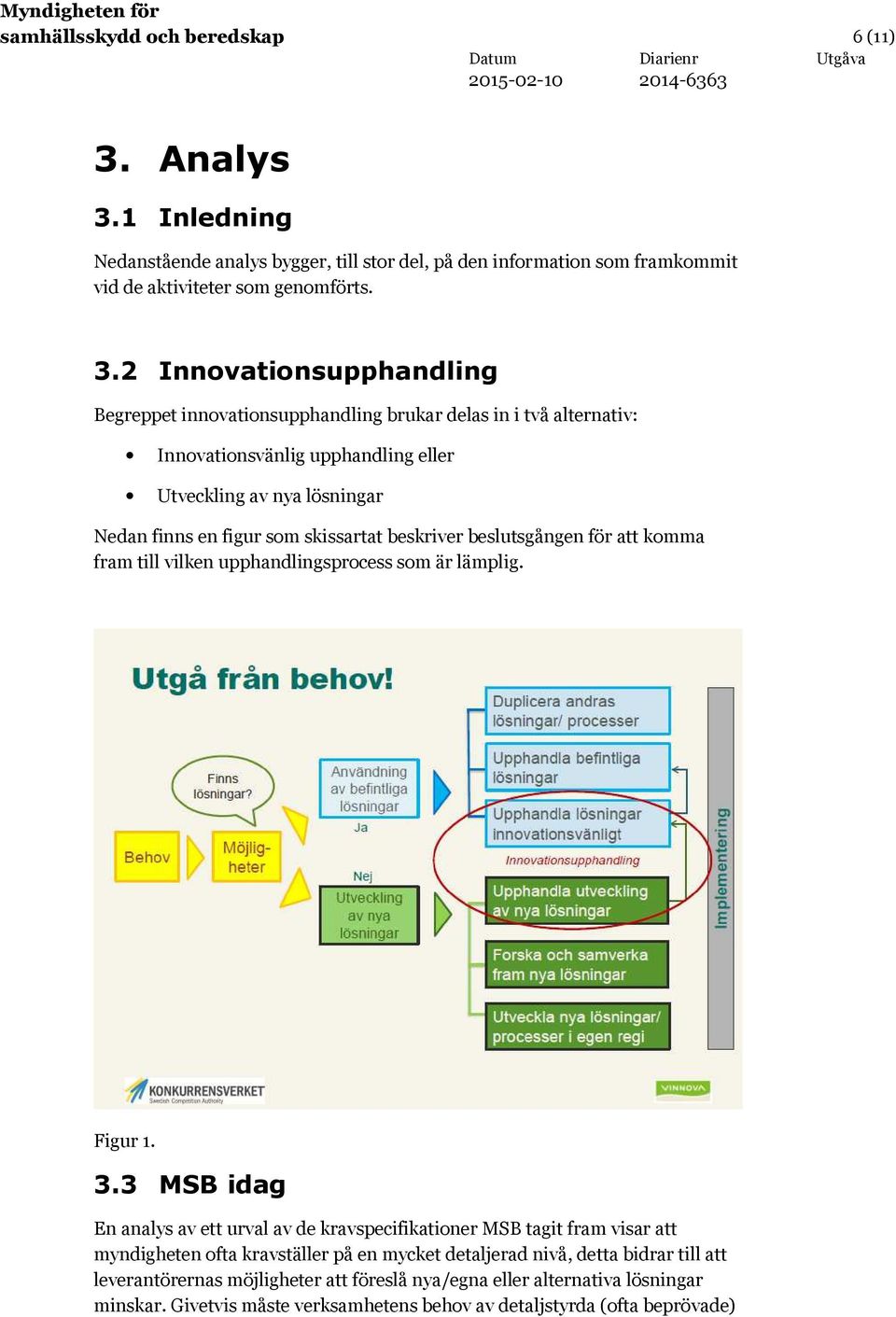 1 Inledning Nedanstående analys bygger, till stor del, på den information som framkommit vid de aktiviteter som genomförts. 3.