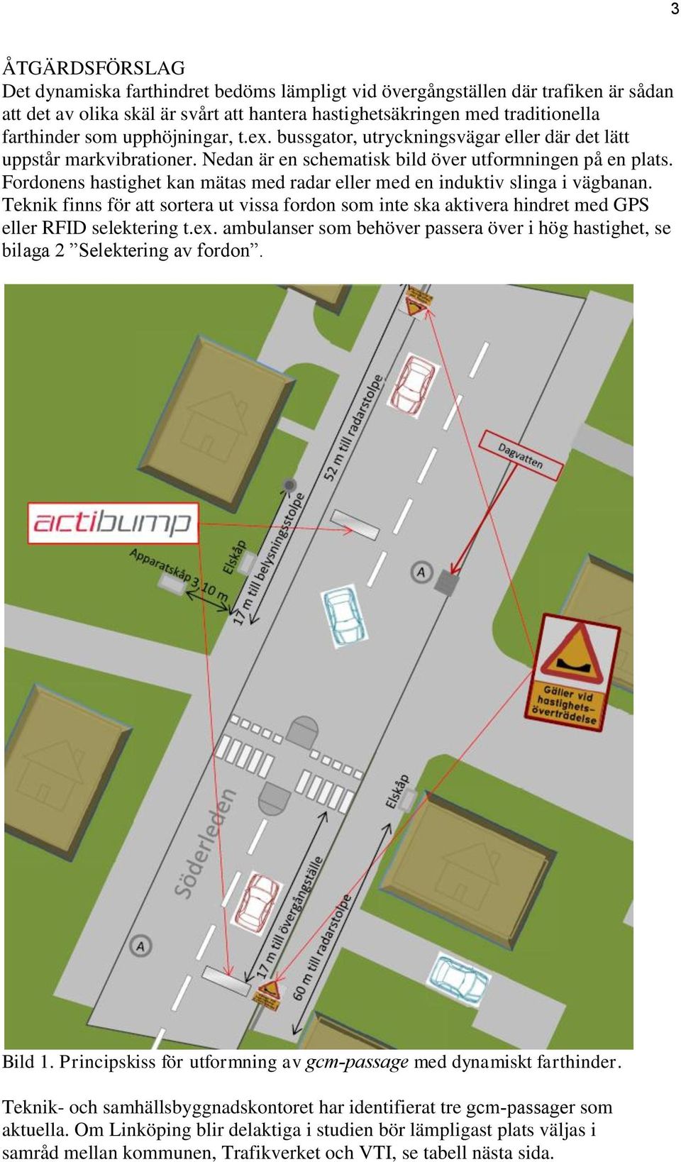 Fordonens hastighet kan mätas med radar eller med en induktiv slinga i vägbanan. Teknik finns för att sortera ut vissa fordon som inte ska aktivera hindret med GPS eller RFID selektering t.ex.