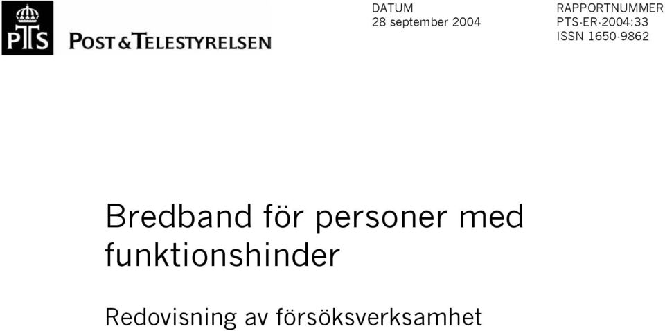 Bredband för personer med