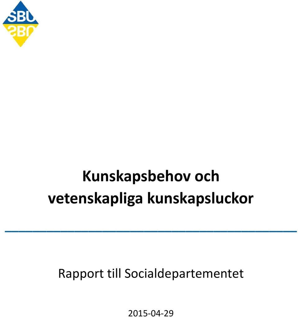 kunskapsluckor Rapport