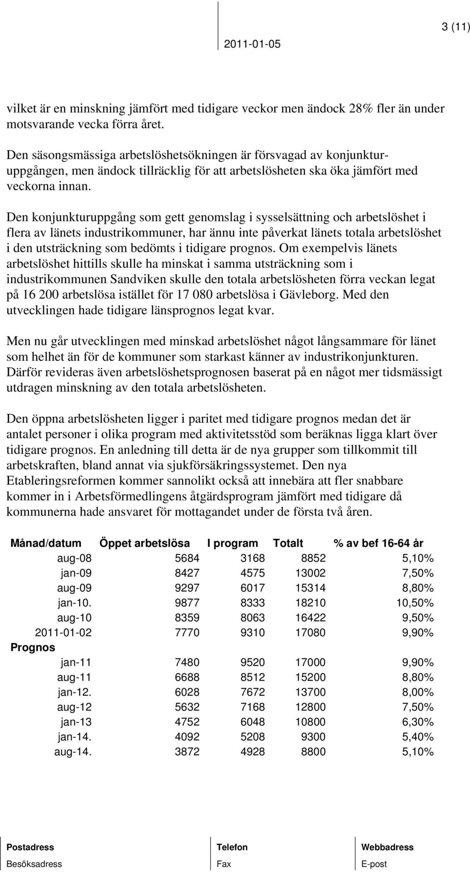 Den konjunkturuppgång som gett genomslag i sysselsättning och arbetslöshet i flera av länets industrikommuner, har ännu inte påverkat länets totala arbetslöshet i den utsträckning som bedömts i