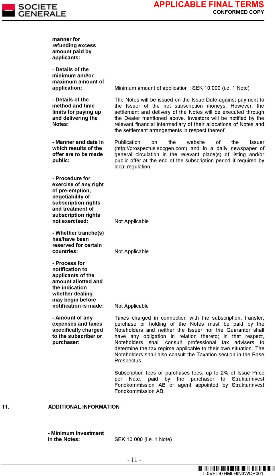 not exercised: - Whether tranche(s) has/have been reserved for certain countries: - Process for notification to applicants of the amount allotted and the indication whether dealing may begin before