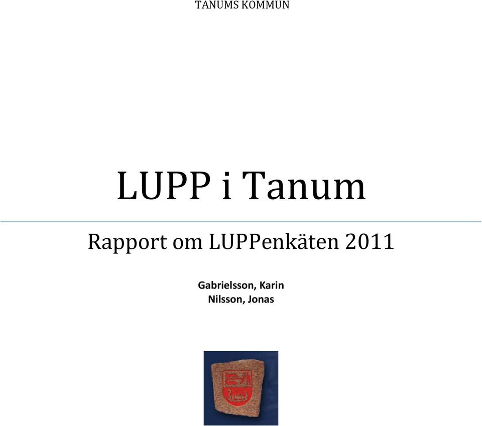 LUPPenkäten 2011