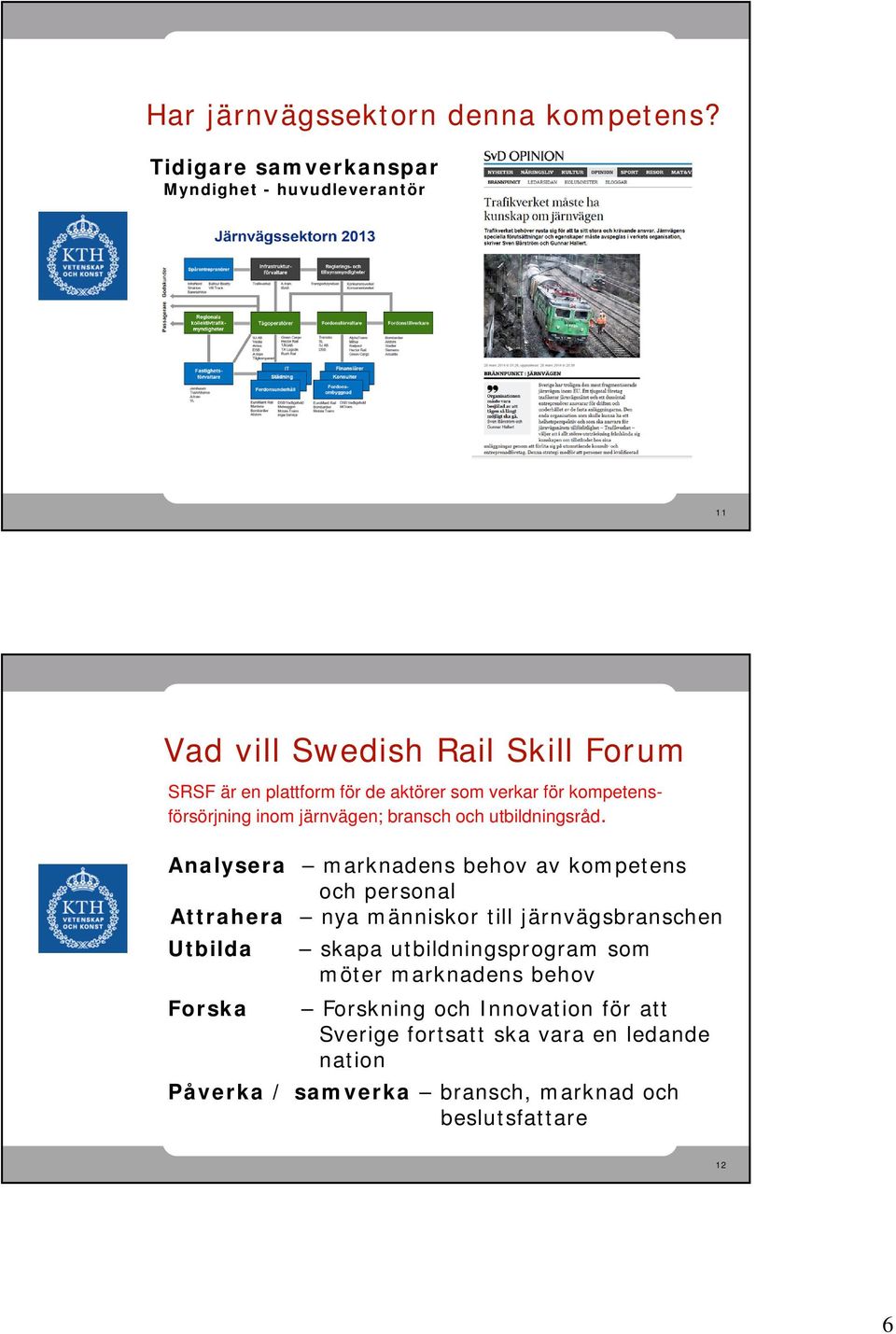 för kompetensförsörjning inom järnvägen; bransch och utbildningsråd.