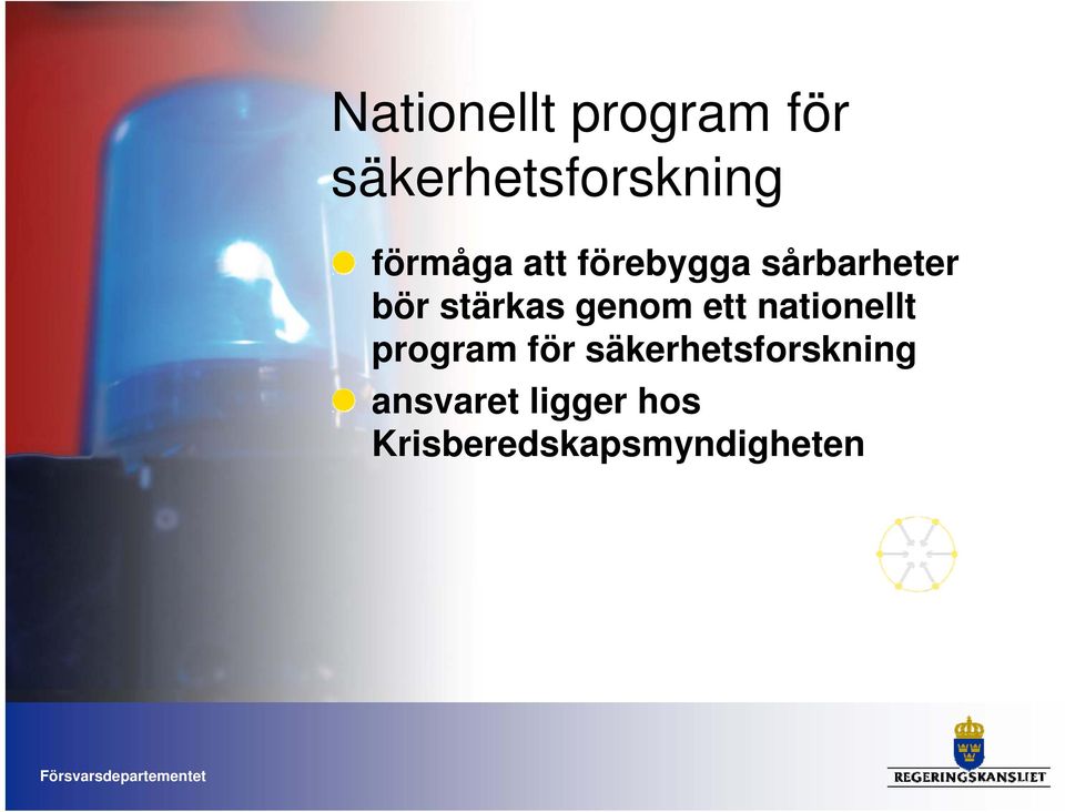genom ett nationellt program för