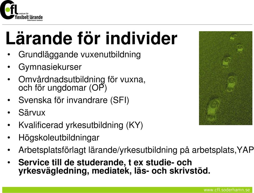 yrkesutbildning (KY) Högskoleutbildningar Arbetsplatsförlagt lärande/yrkesutbildning på