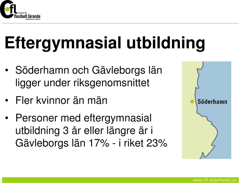 kvinnor än män Personer med eftergymnasial