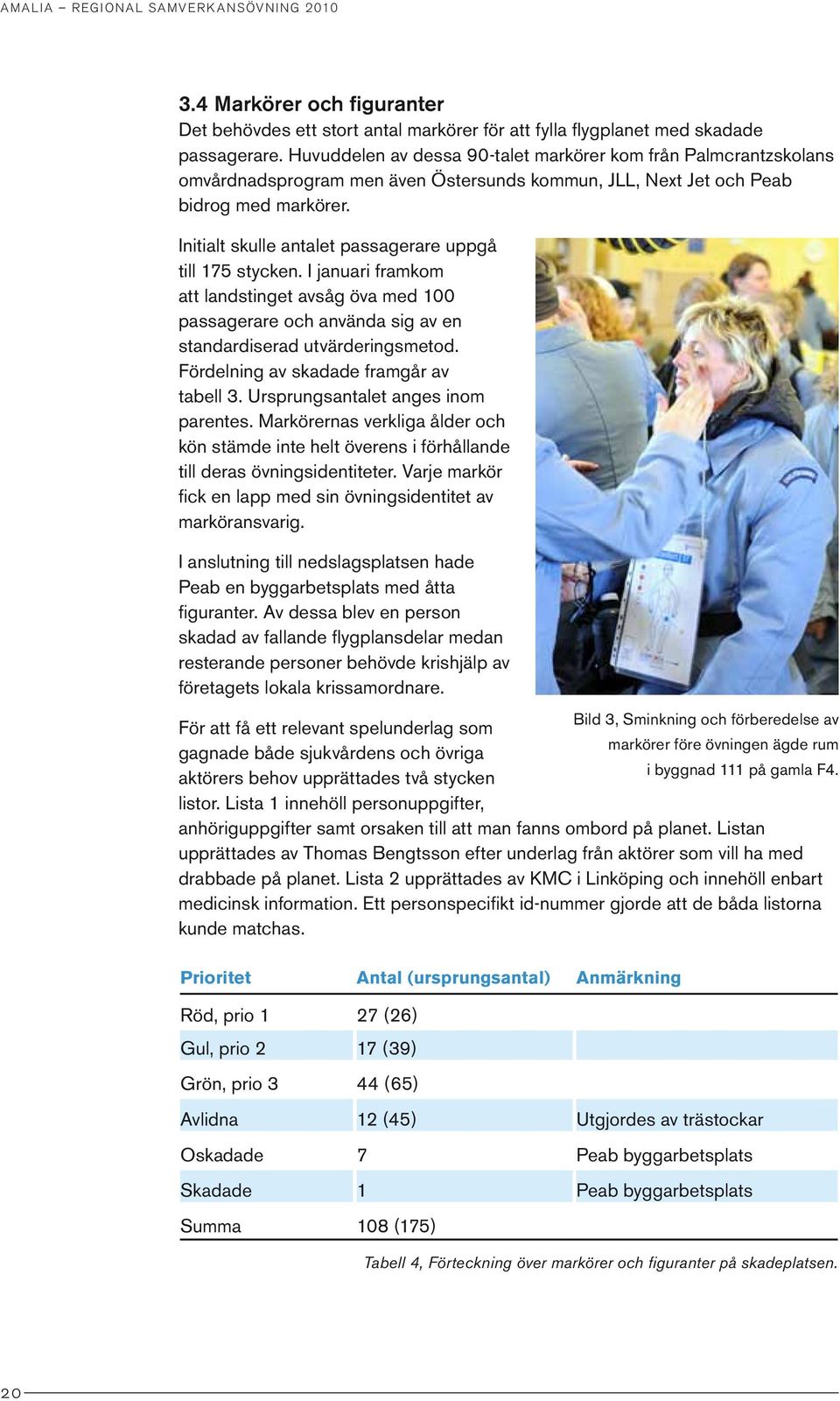 Initialt skulle antalet passagerare uppgå till 175 stycken. I januari framkom att landstinget avsåg öva med 100 passagerare och använda sig av en standardiserad utvärderingsmetod.
