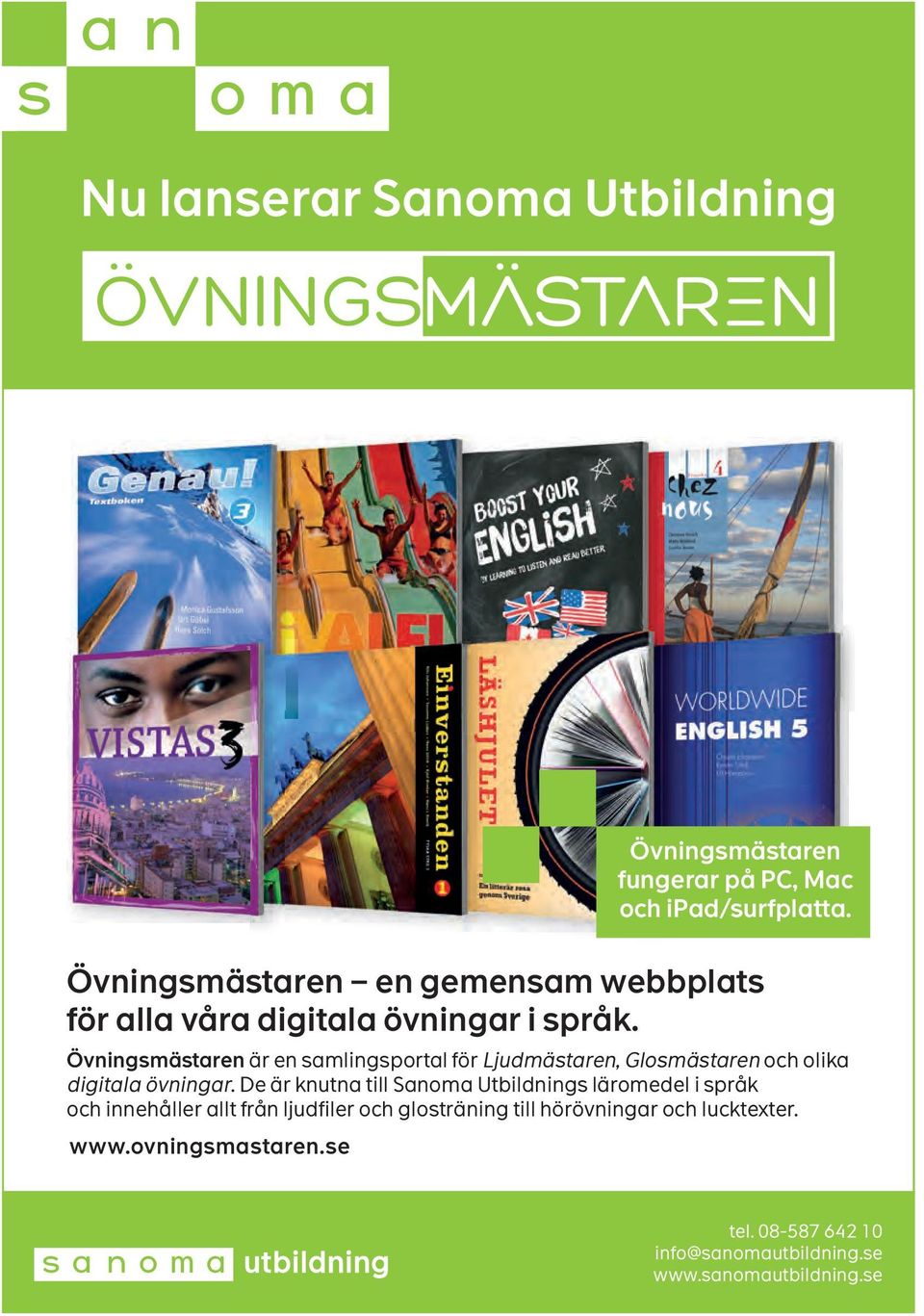 Övningsmästaren är en samlingsportal för Ljudmästaren, Glosmästaren och olika digitala övningar.
