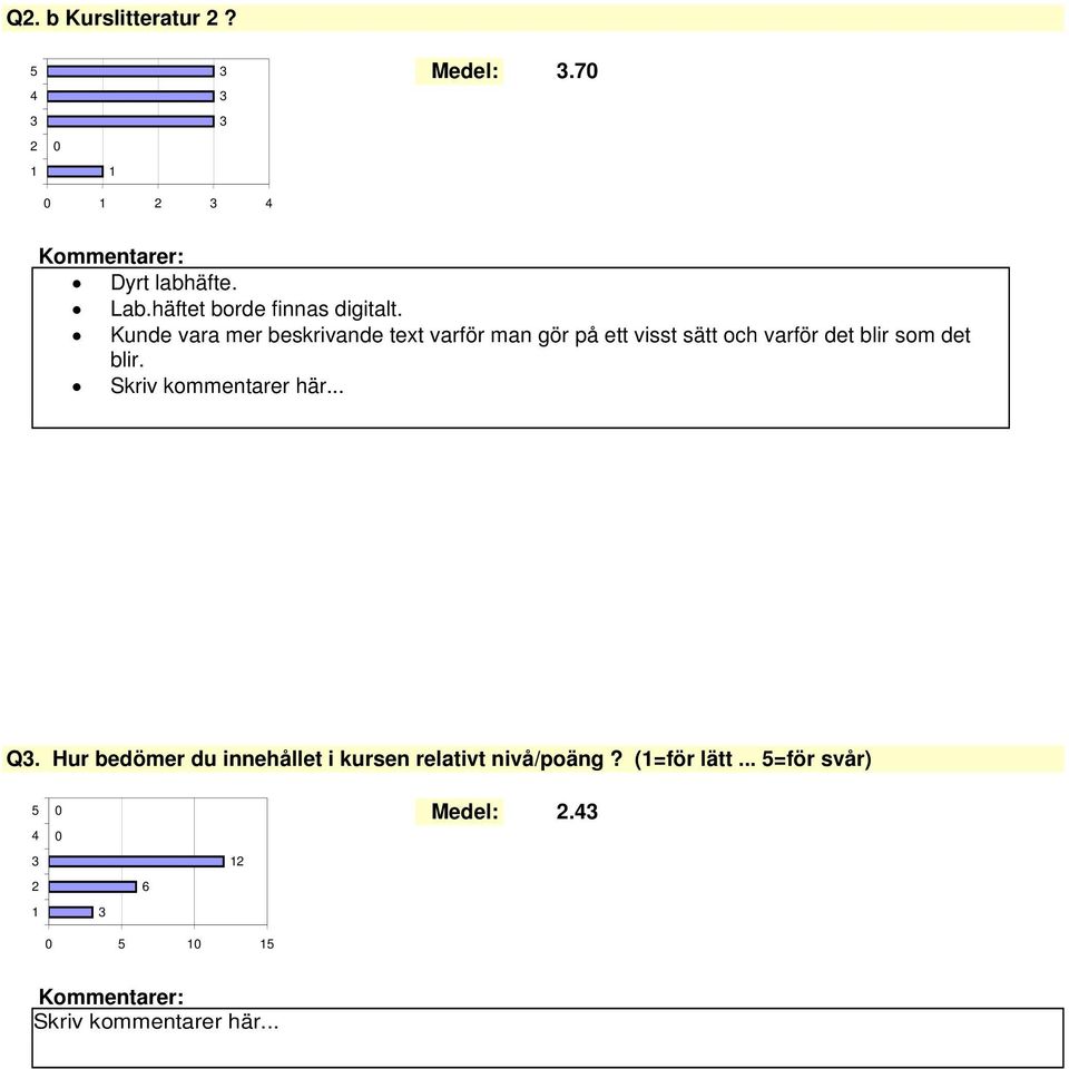 Kunde vara mer beskrivande text varför man gör på ett visst sätt