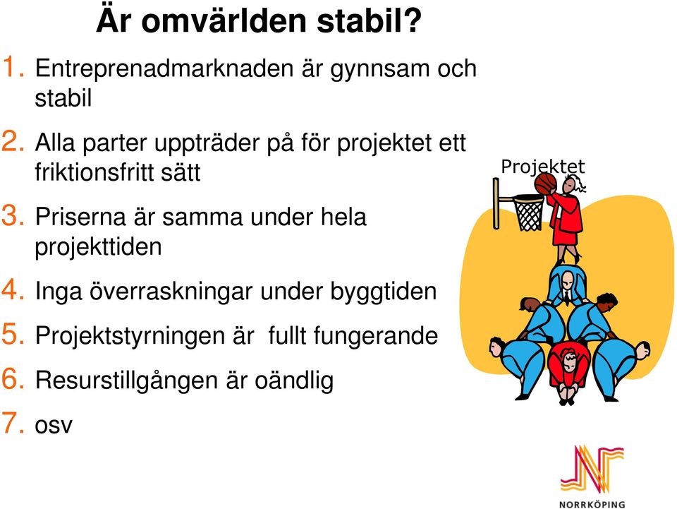 Priserna är samma under hela projekttiden 4.