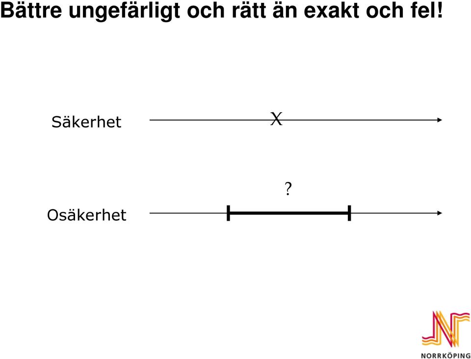 rätt än exakt