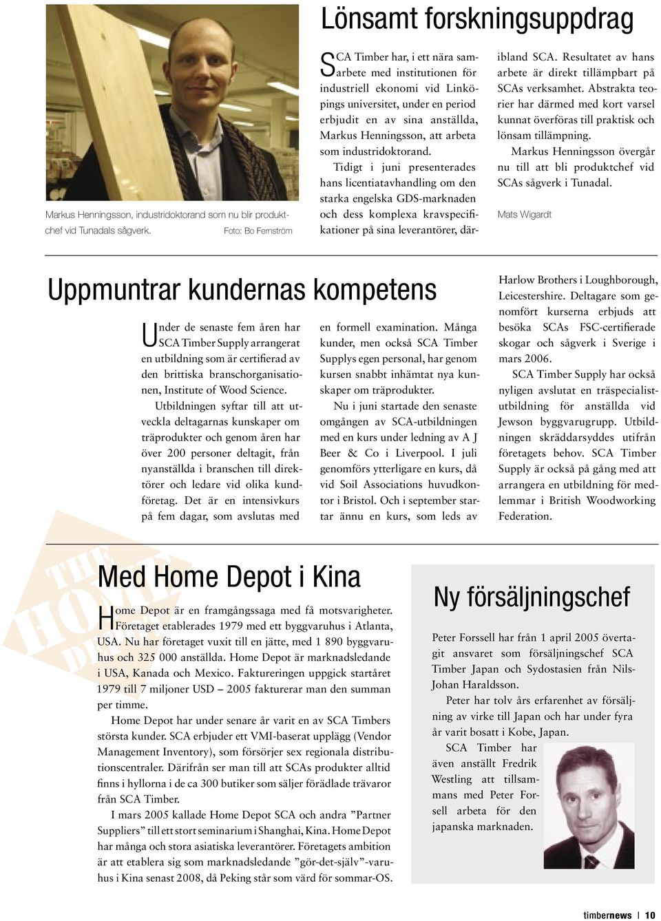 Markus Henningsson, att arbeta som industridoktorand.