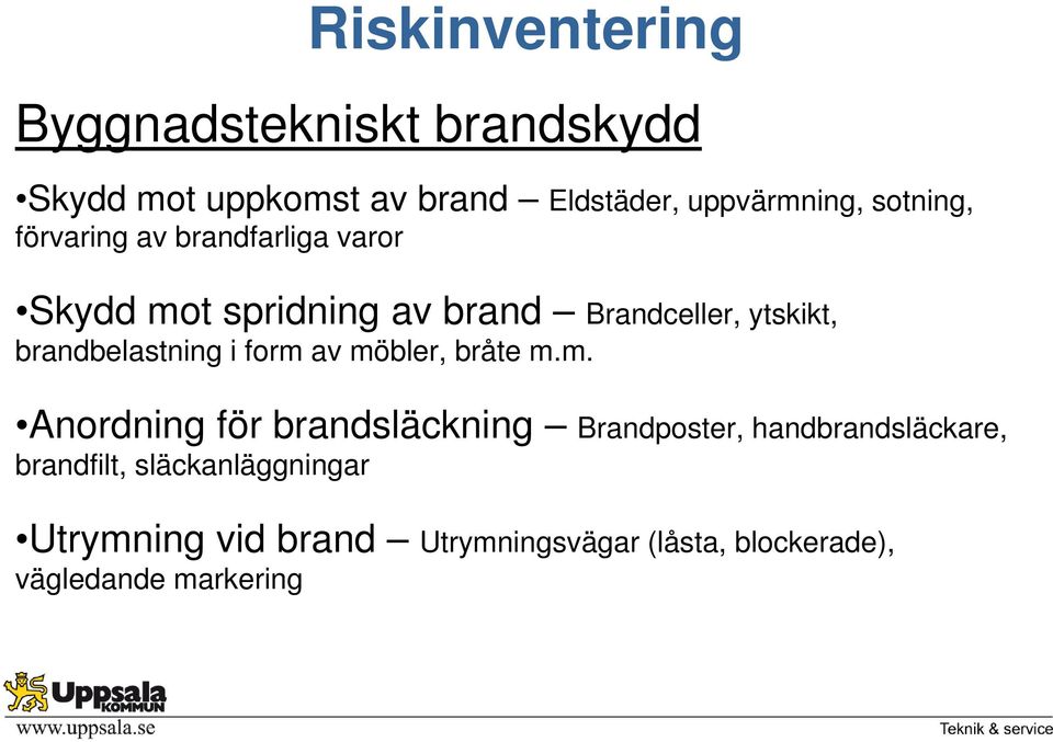 brandbelastning i form 