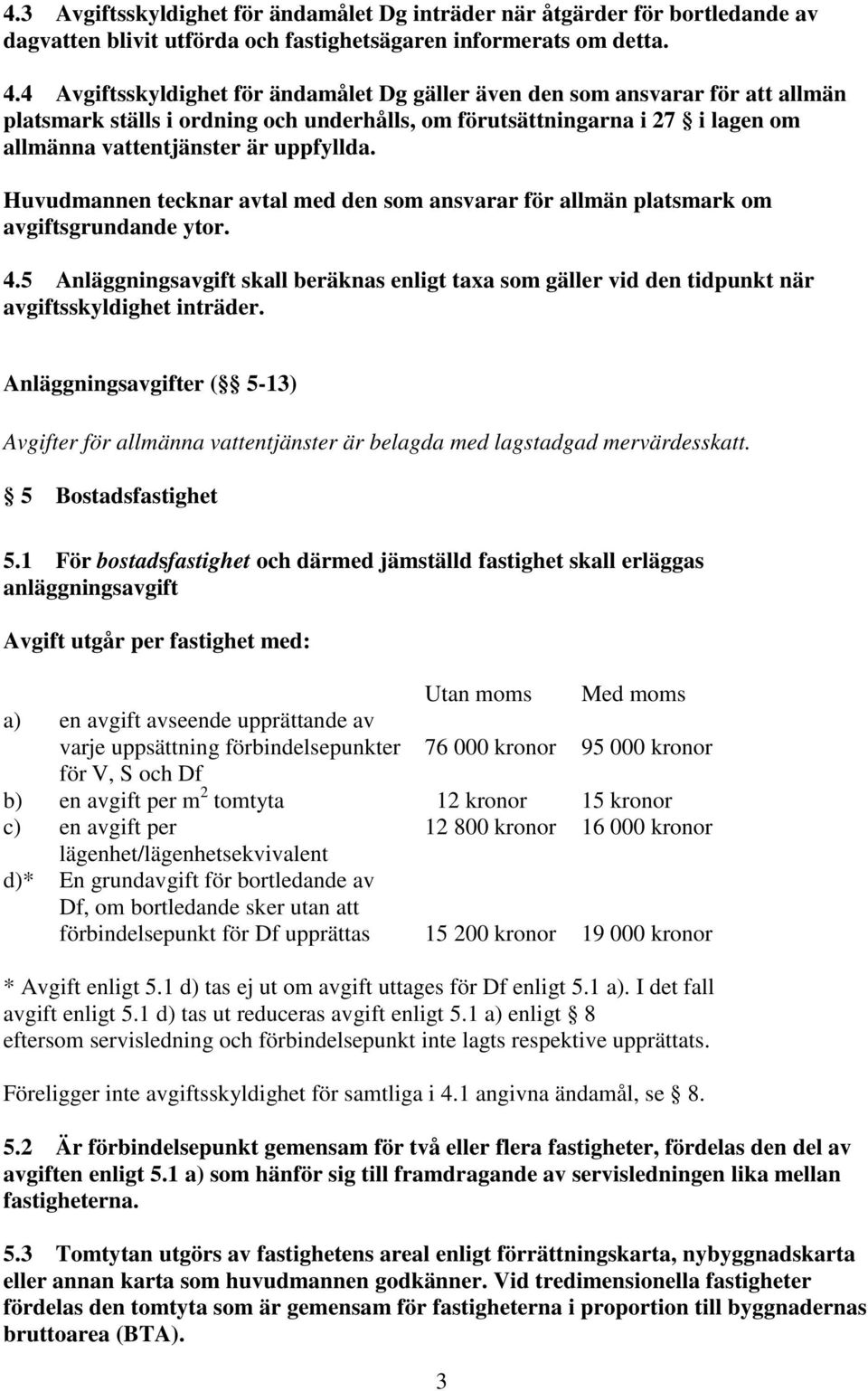 Huvudmannen tecknar avtal med den som ansvarar för allmän platsmark om avgiftsgrundande ytor. 4.