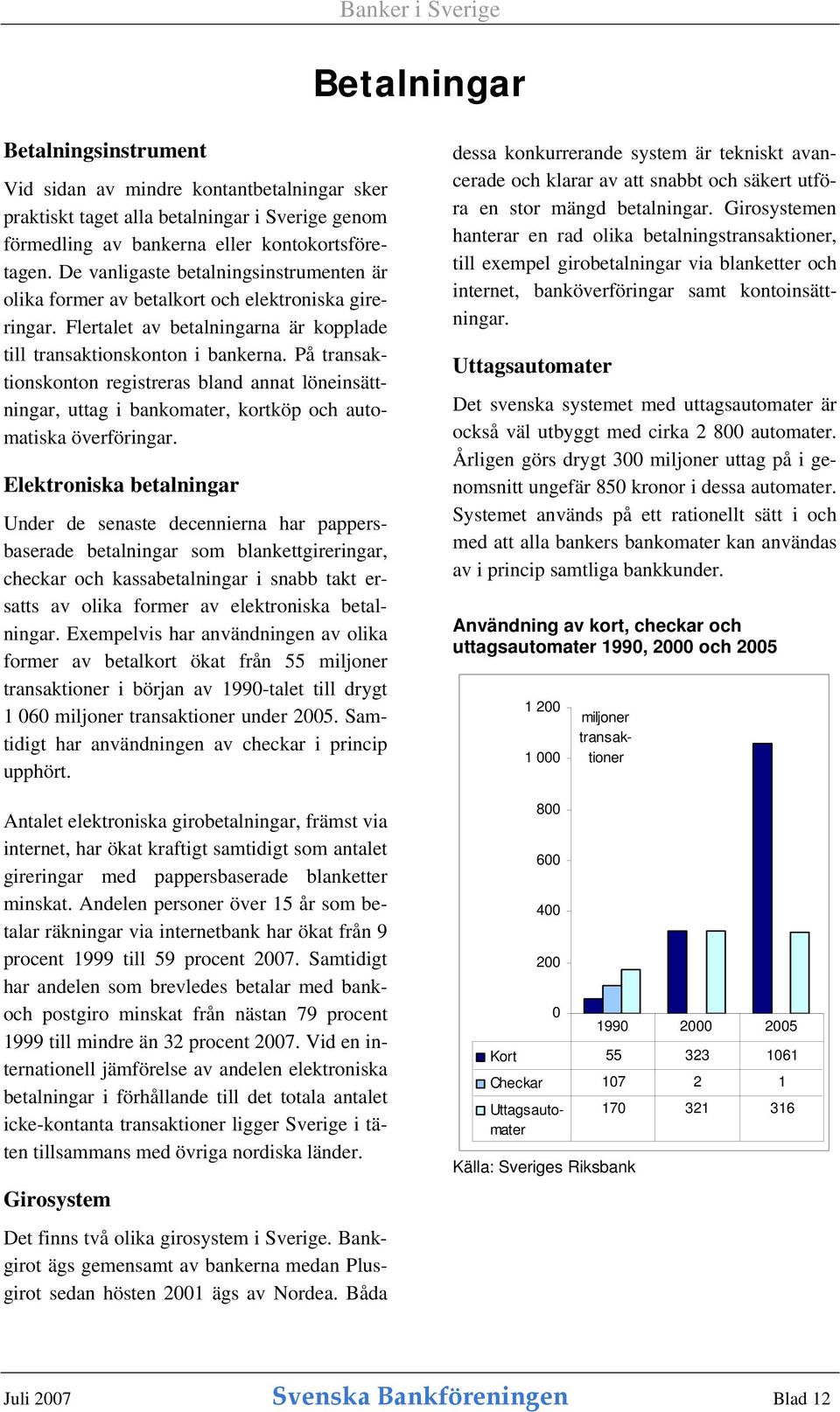 På transaktionskonton registreras bland annat löneinsättningar, uttag i bankomater, kortköp och automatiska överföringar.