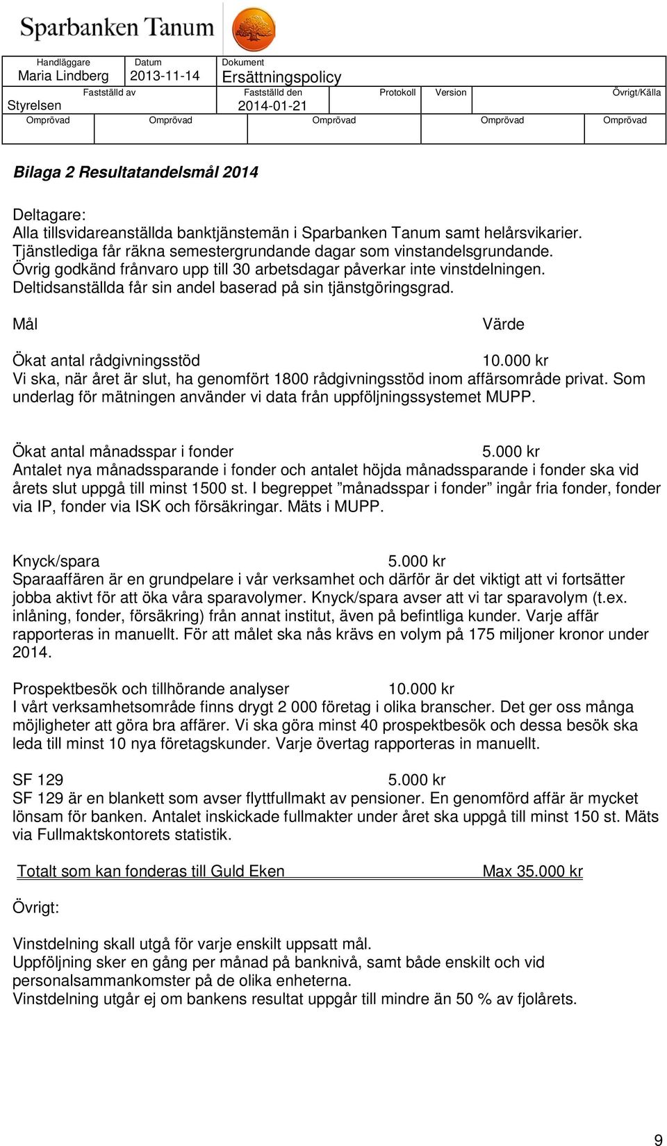 000 kr Vi ska, när året är slut, ha genomfört 1800 rådgivningsstöd inom affärsområde privat. Som underlag för mätningen använder vi data från uppföljningssystemet MUPP.