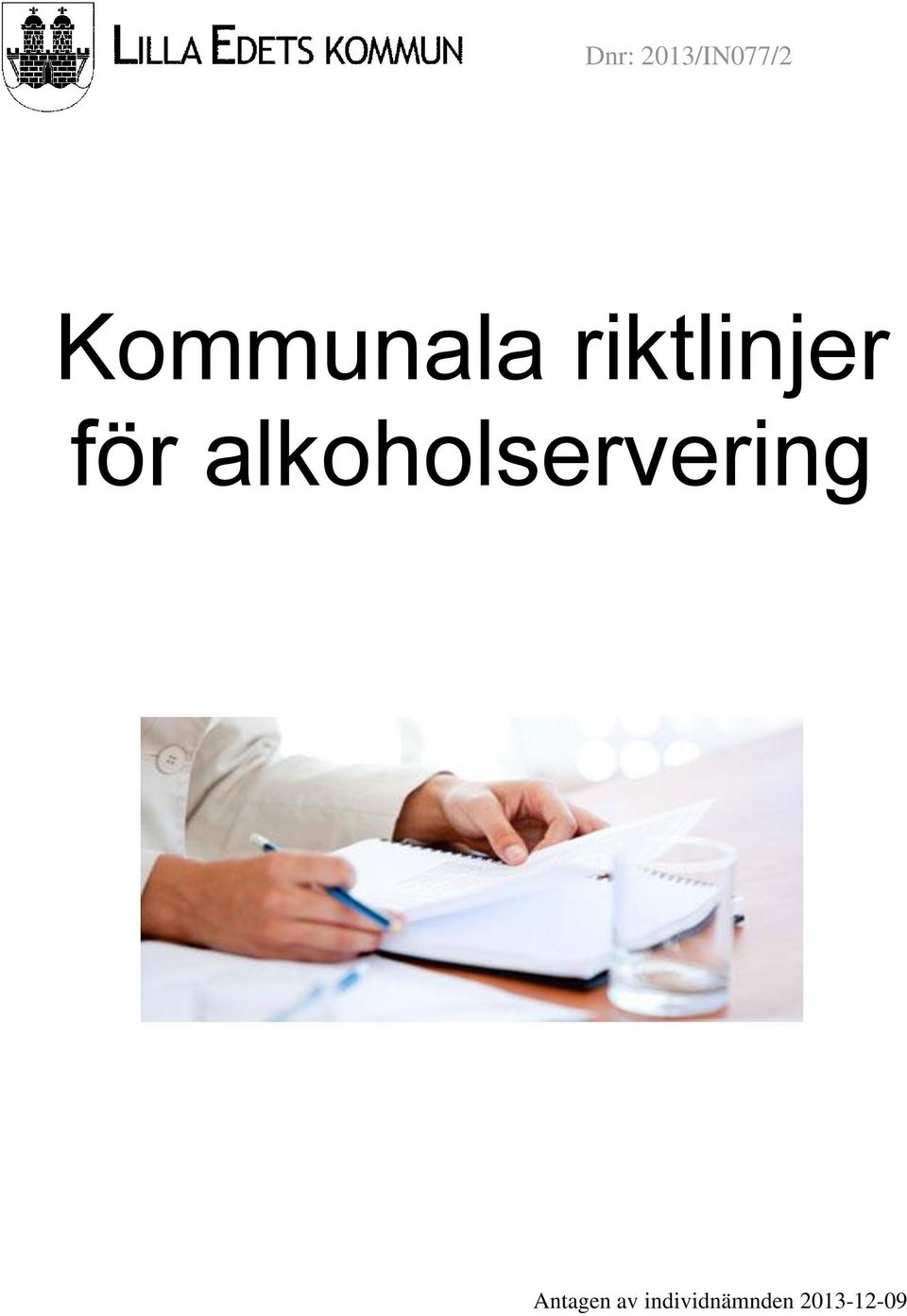 för alkoholservering