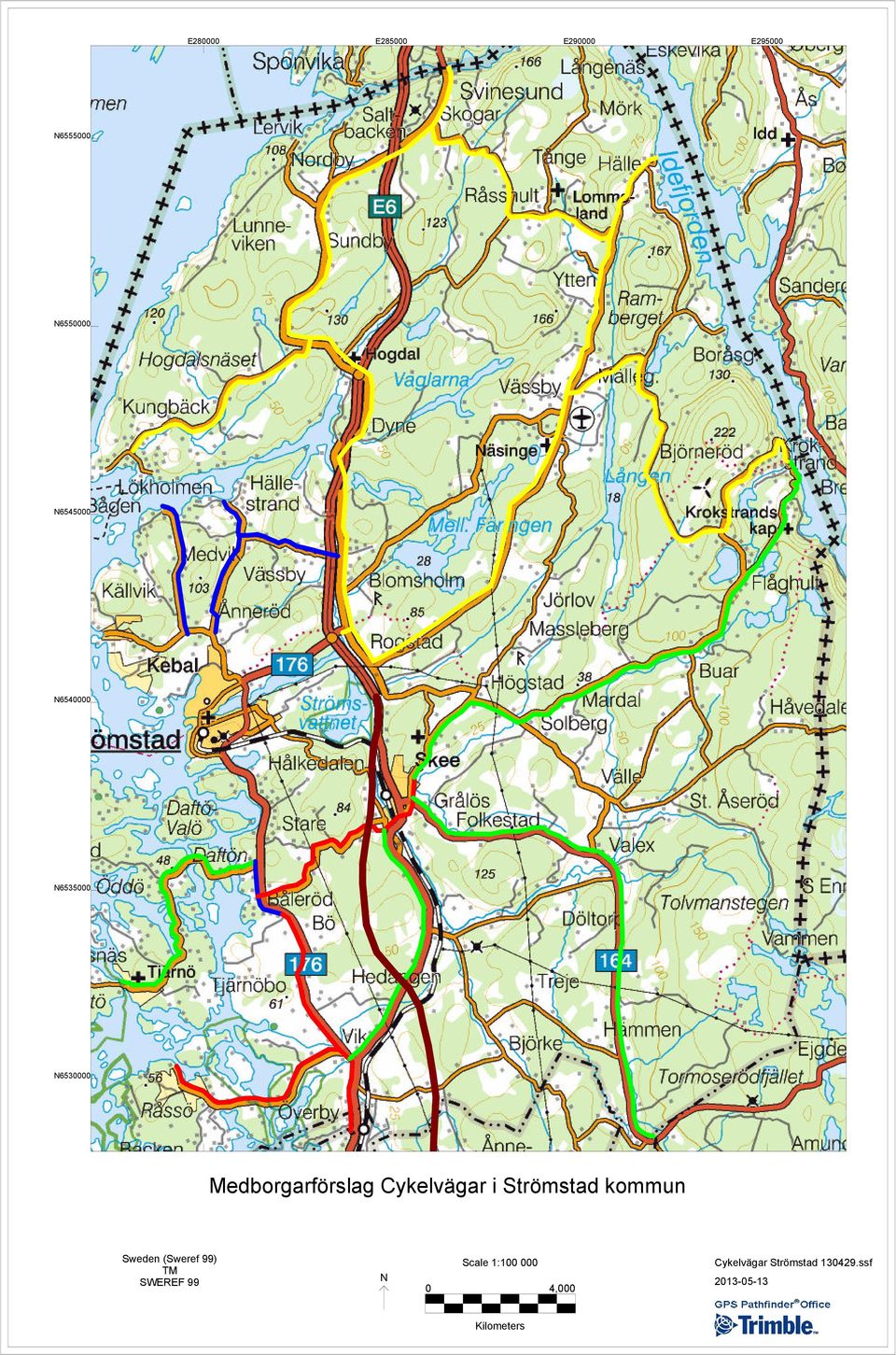 Strömstad kommun Sweden (Sweref 99) TM SWEREF 99 N Scale